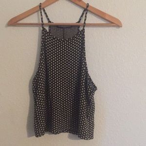 Brandy Melville diamond pattern high neck crop
